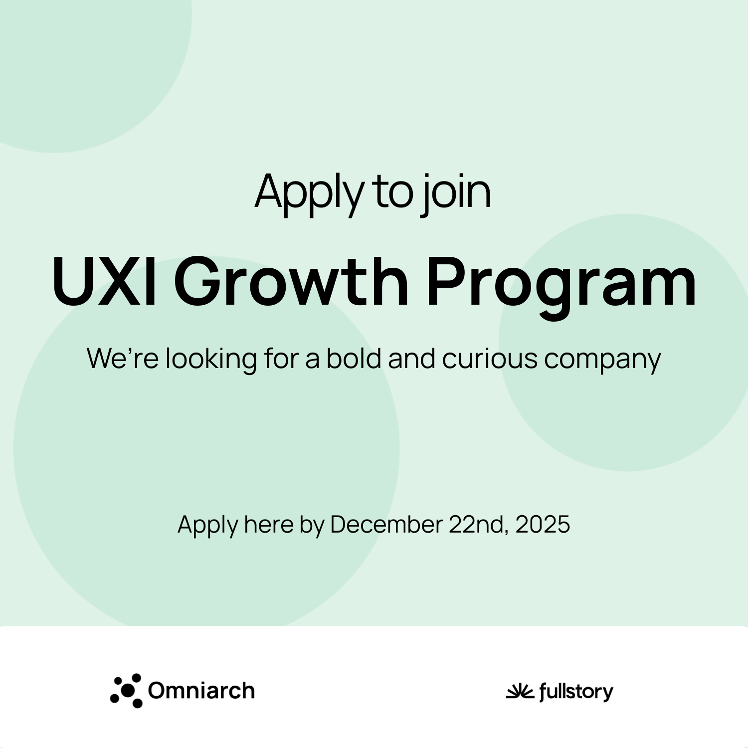 UXI Growth Program
